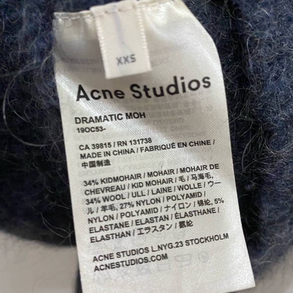 ACNE STUDIOS Dramatic Moh Melange Sweater - Picture 5 of 6